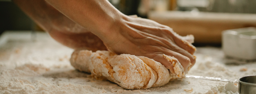 Masa artesanal trabajada a mano